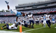 Michael Carter Flipping Touchdown