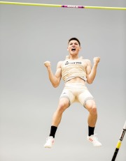 Kyle Clancy Pole Vault Celebration
